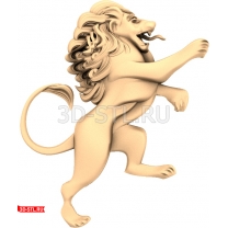 Lion in a stance