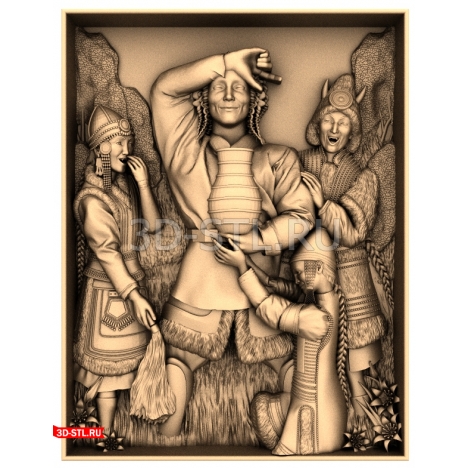 Harvest Panel - 3D STL model for milling