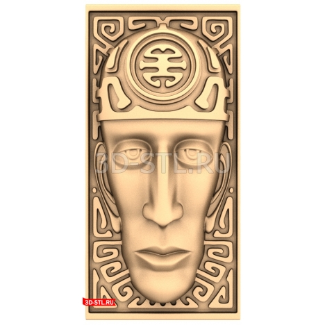 Mask - 3D model for CNC machine in STL format