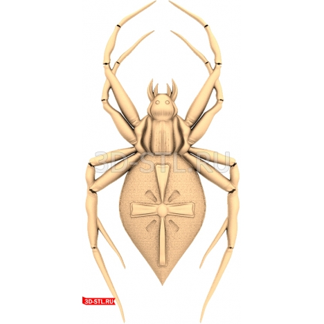 3D model of a spider in STL format for CNC