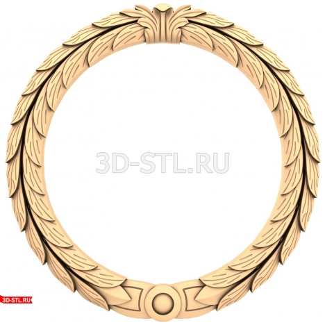 Wreath Frame | STL - 3D model for CNC