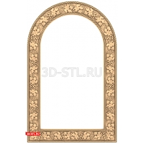 "Semi-circular grape frame" | STL - 3D model for CNC