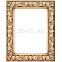Frames "Frame with grapes" | STL - 3D model for CNC