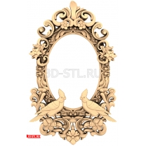 Frames "Frame with Parrots" | STL - 3D model for CNC