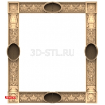 Frames "Frame with Lions" | STL - 3D model for CNC