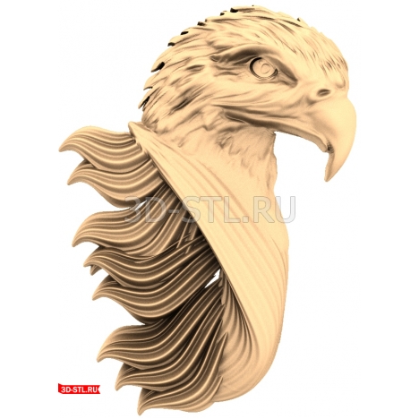 Eagle Head - 3D model in STL format for CNC