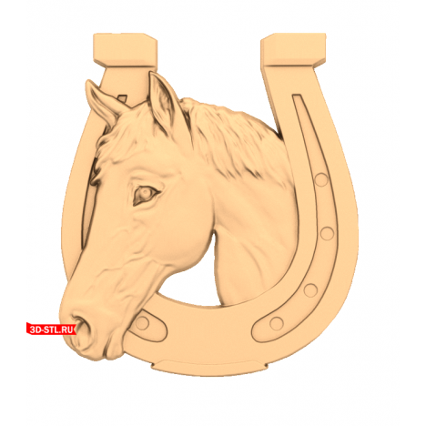 Horseshoe Panel - 3D model for CNC