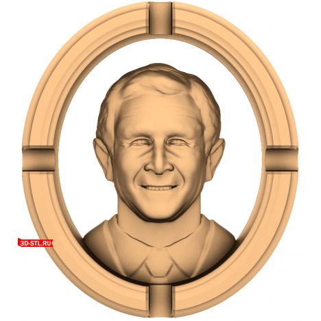 Пепельницы "Джордж Буш" | STL - 3D модель для ЧПУ