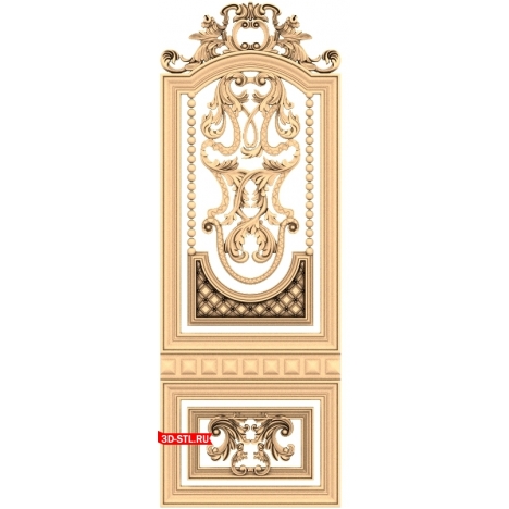 3D model of the Royal Elegance door for CNC in STL format