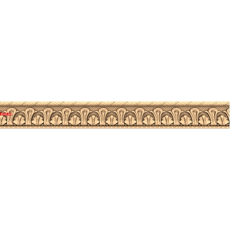 Elegant 3D molding with acanthus leaves for CNC