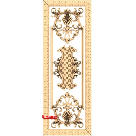 3D model of STL Renaissance door