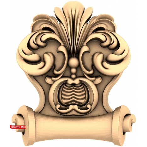 Renaissance Inspiration Decor - 3D STL model for CNC milling
