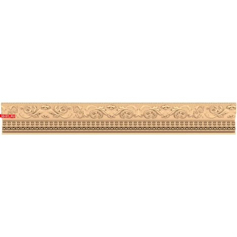 Baguette Royal Elegance - 3D STL Model for CNC