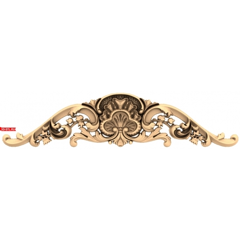 Elegant decoration for a CNC router in STL format