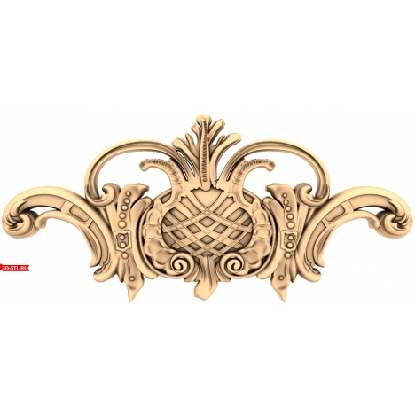 Luxurious Ornament - 3D STL model for milling