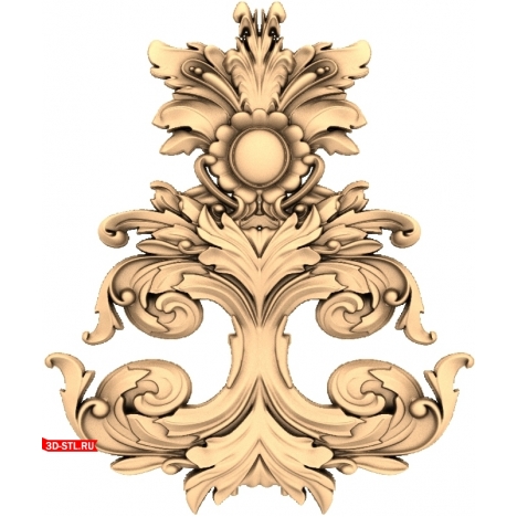 unique 3D model of decorative elements in STL format for CNC machines