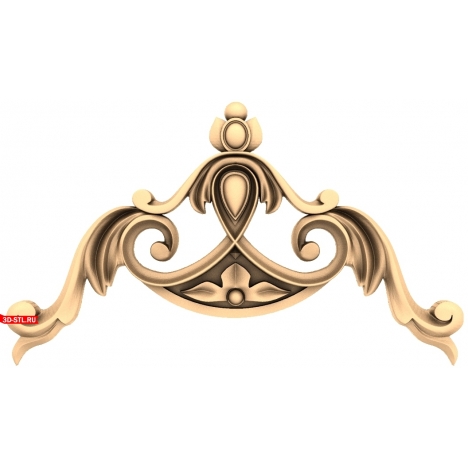 Luxurious Curl - 3D decorative model in STL format