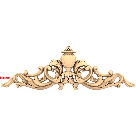 Elegant decor in STL format for CNC
