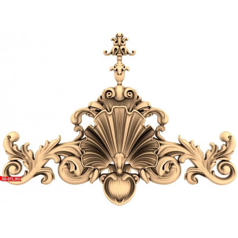 Luxurious Baroque Ornament - 3D Model for CNC