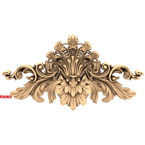 Floral Splendor - 3D STL model for milling