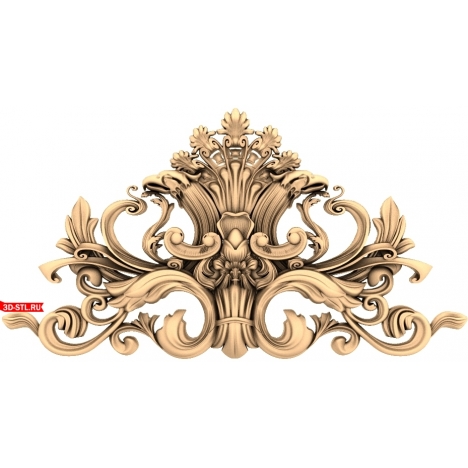Elegant CNC milling decor - 3D STL model