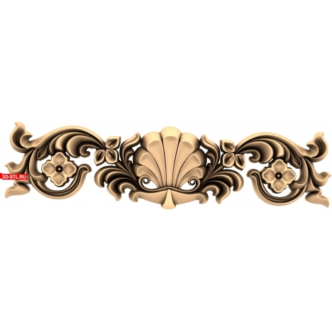 Luxurious Ornament - 3D STL Model for Milling