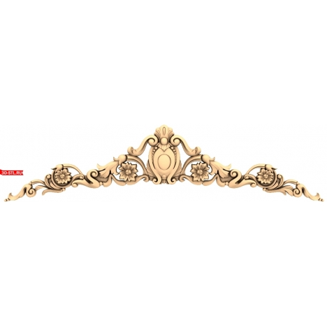 Elegant CNC machine decoration in STL format
