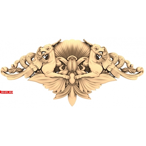 Harmony of the Lion Decor - 3D model for CNC