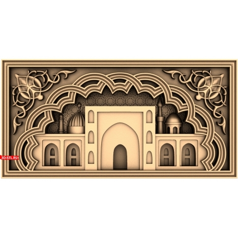 Islam Backgammon - 3D model for CNC