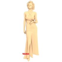 Panel "Girl in a Dress"