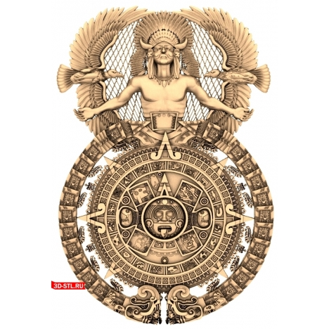 Indian Panel with Ornament - 3D CNC Model