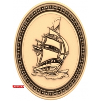 Picture of a boat in a frame