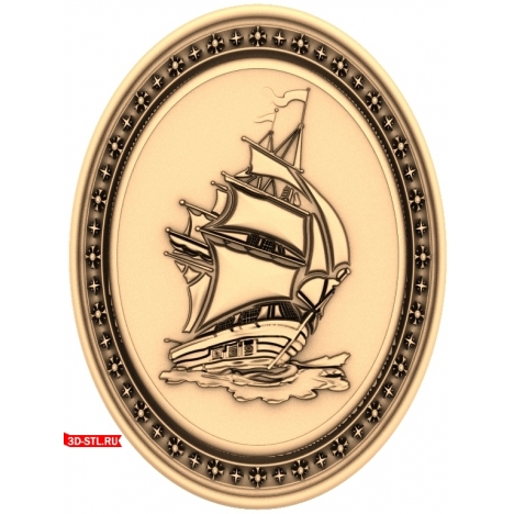 Framed Boat Panel 