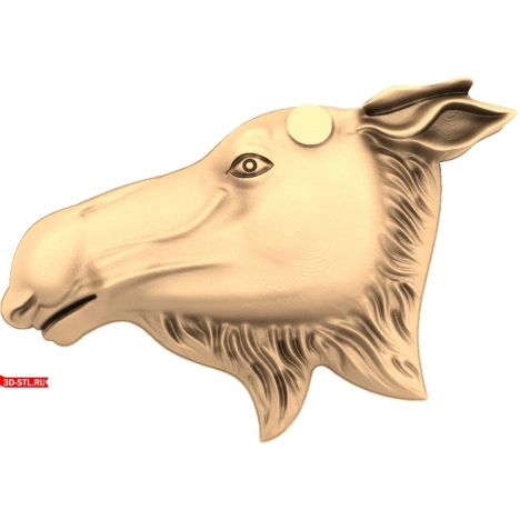 Elk Panel - 3D model for CNC