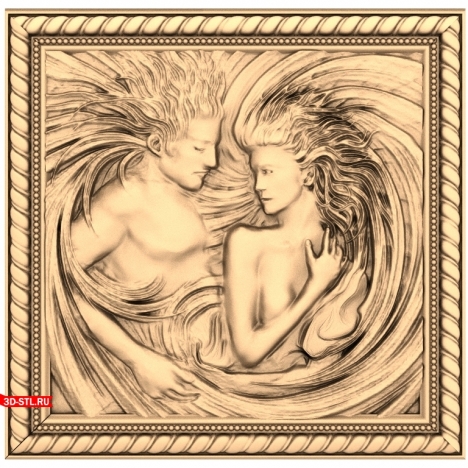 Man and Girl Panel 
