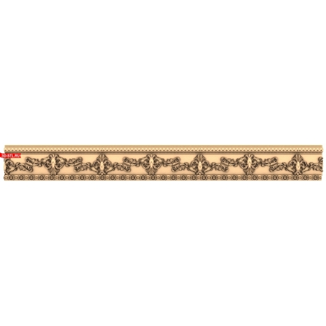 Baguette Luxury Baroque - 3D STL model for CNC