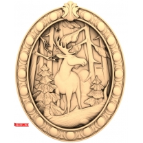 Panel "Deer in the Forest"