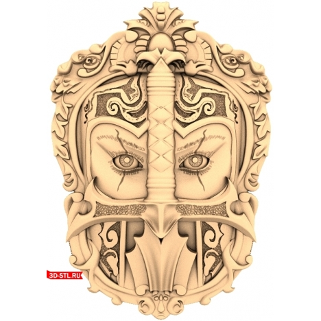 Knight Panel - 3D model for CNC