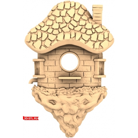 Panel Birdhouse - 3D STL Model for CNC