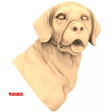 Dog Panel - 3D model for CNC machine