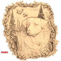 Panel "Dog on the Lake"