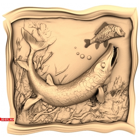 Pike Panel - 3D model for milling