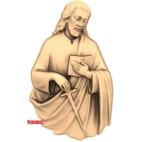 Jesus Icon - 3D Model for CNC