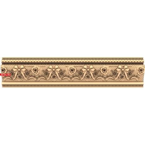 3D STL model of the Magic of Baroque baguette for CNC