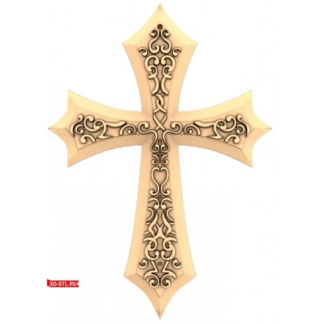 3D model of the Noble Cross in STL format for CNC