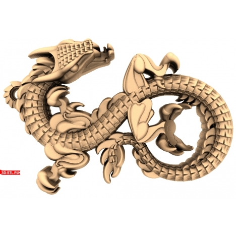 Dragon - 3D STL model for CNC