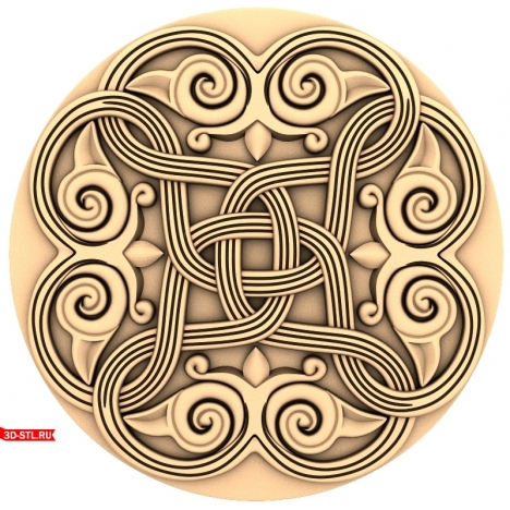 Celtic Rosette in STL format for CNC