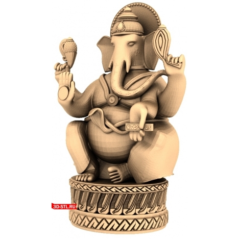 Figurine "Ganesha" | STL - 3D model for CNC