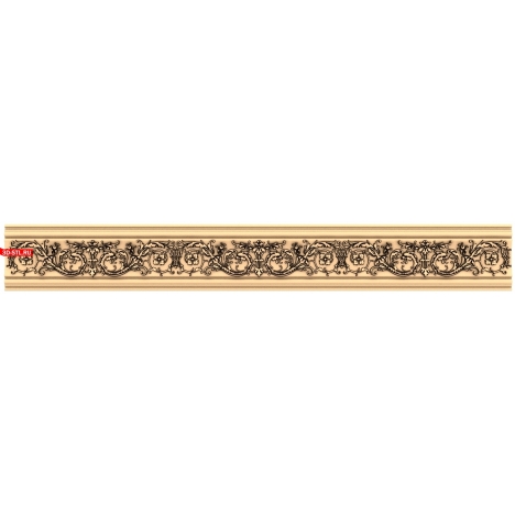 3D model of a baguette Baroque melody in STL format