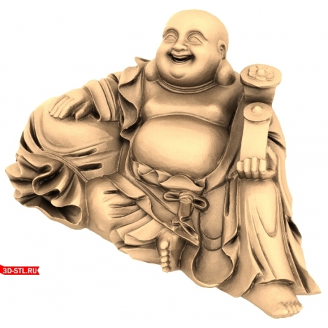 Happy Buddha - 3D Printable Model
